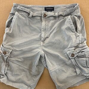 American Eagle Outfitters Light Gray Cargo Shorts